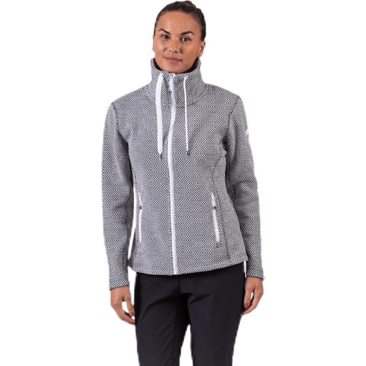 Freida Melange Fleece Jacket Grey