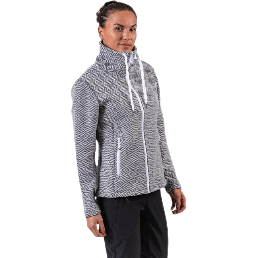 Freida Melange Fleece Jacket Grey