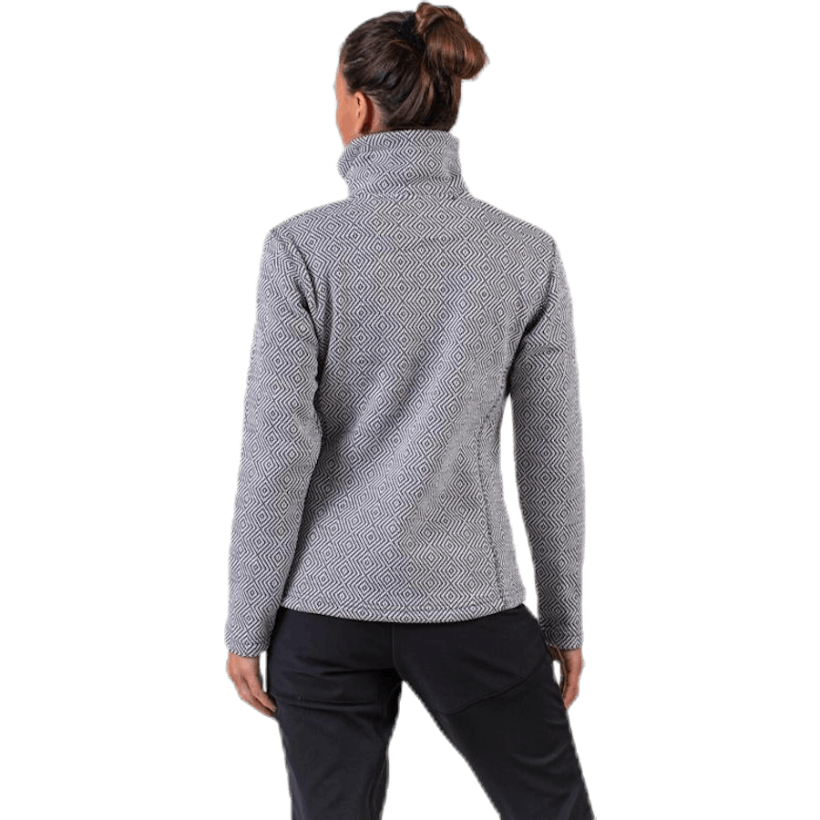 Freida Melange Fleece Jacket Grey