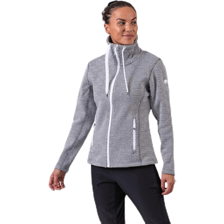 Freida Melange Fleece Jacket Grey