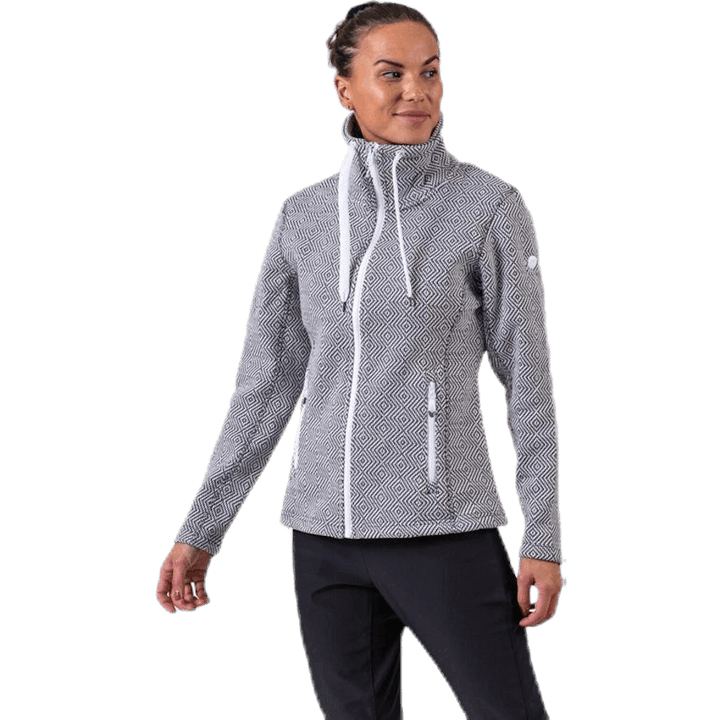 Freida Melange Fleece Jacket Grey