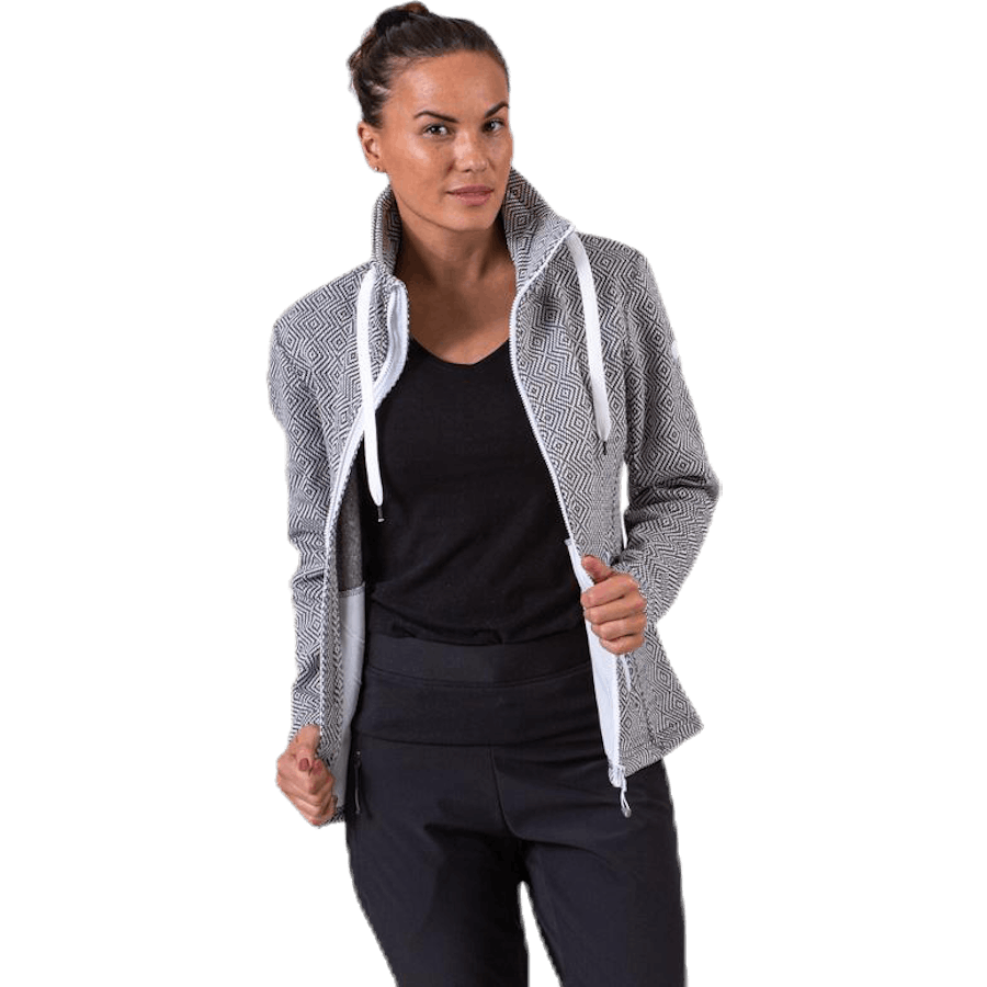 Freida Melange Fleece Jacket Grey