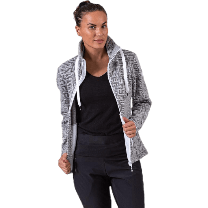 Freida Melange Fleece Jacket Grey