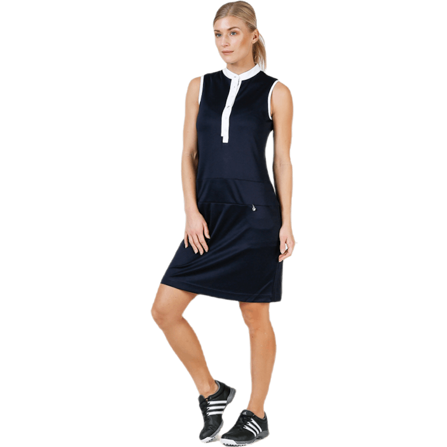 Melinda SL Dress Blue/White