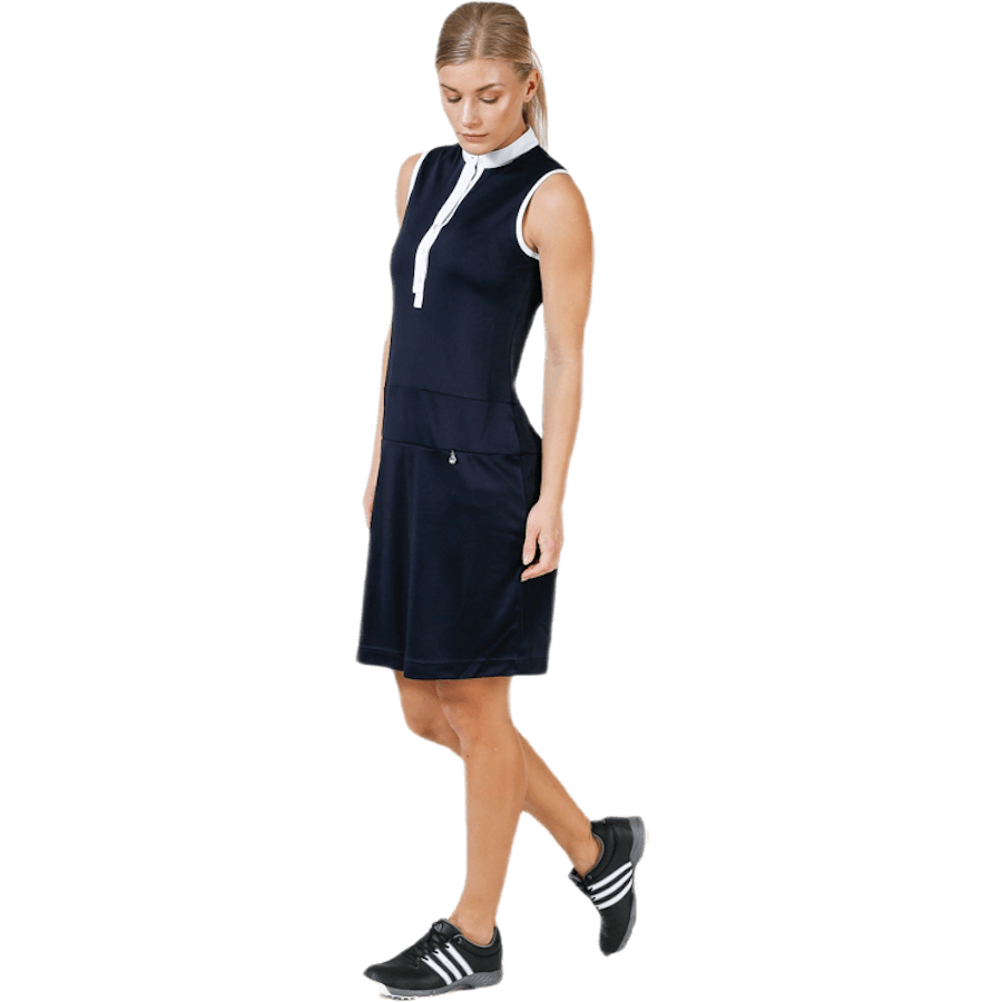 Melinda SL Dress Blue/White