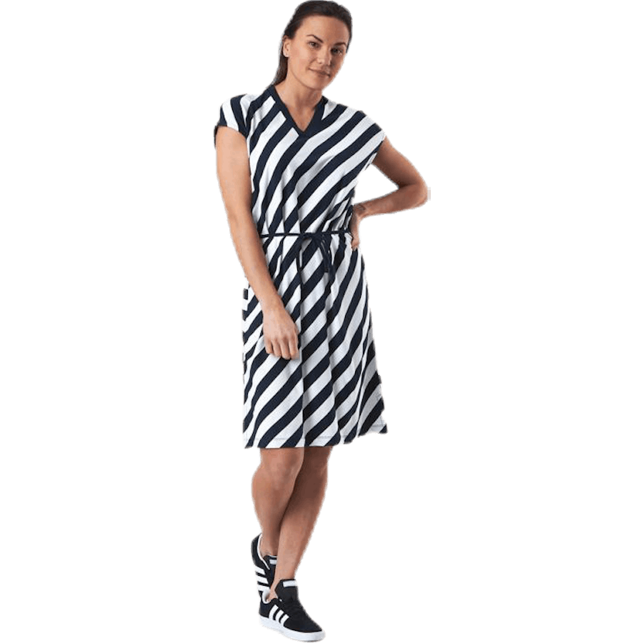 Melaine Tee Dress Blue/White
