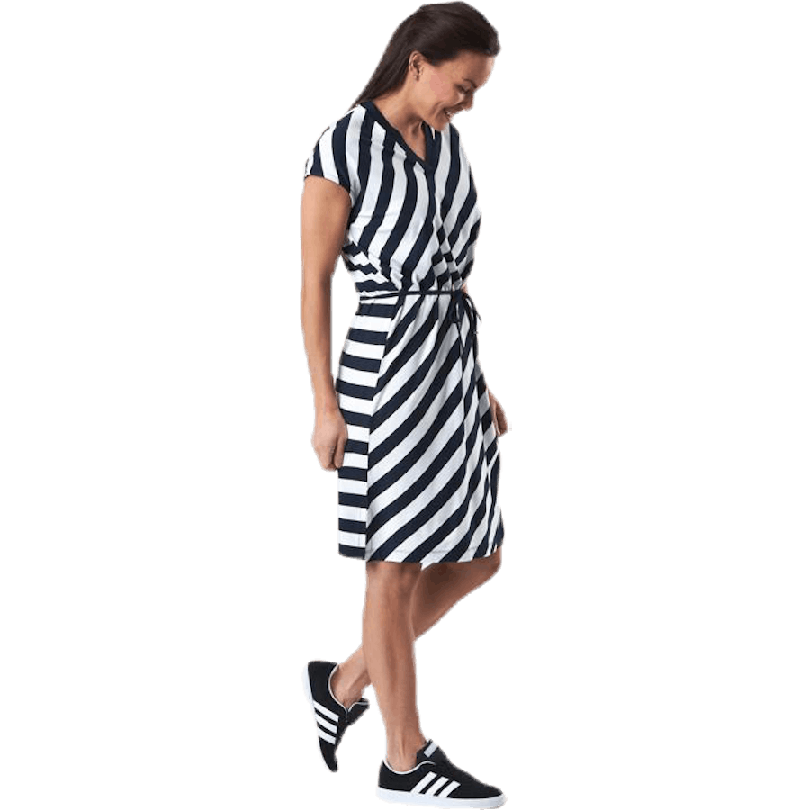 Melaine Tee Dress Blue/White