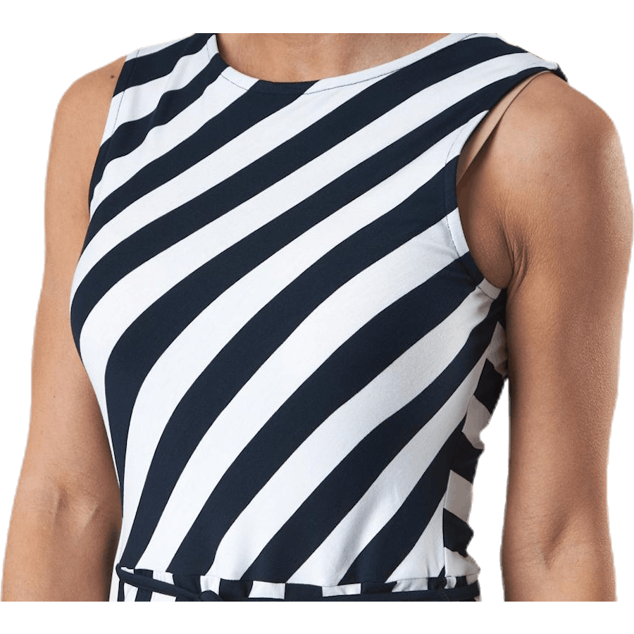 Melanie Dress Blue/White