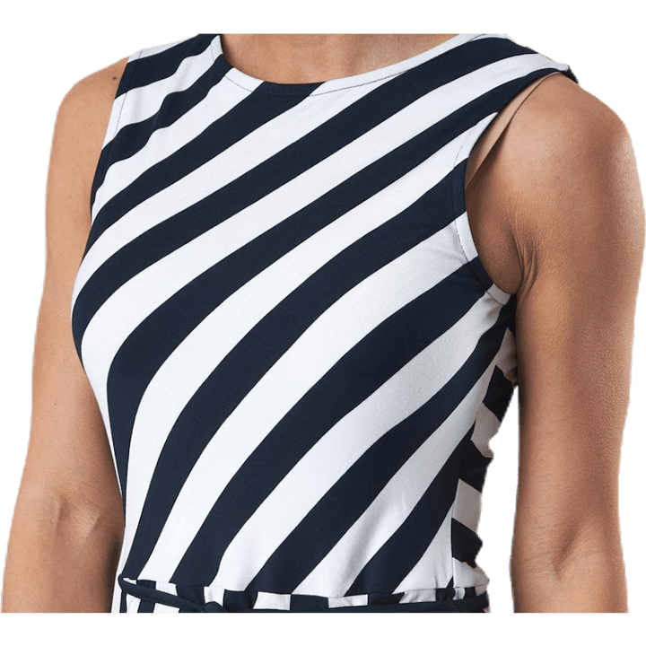 Melanie Dress Blue/White