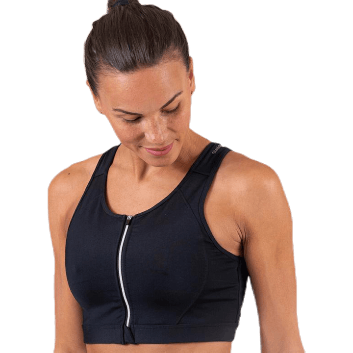 Zip Bra Black