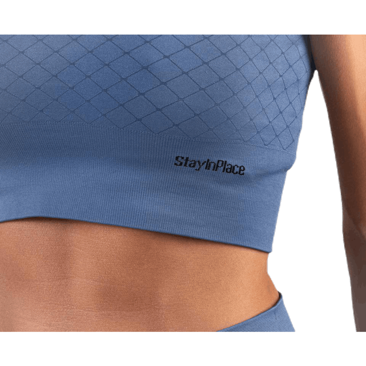Seamless Crop Top Blue