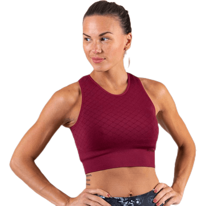 Seamless Crop Top Red