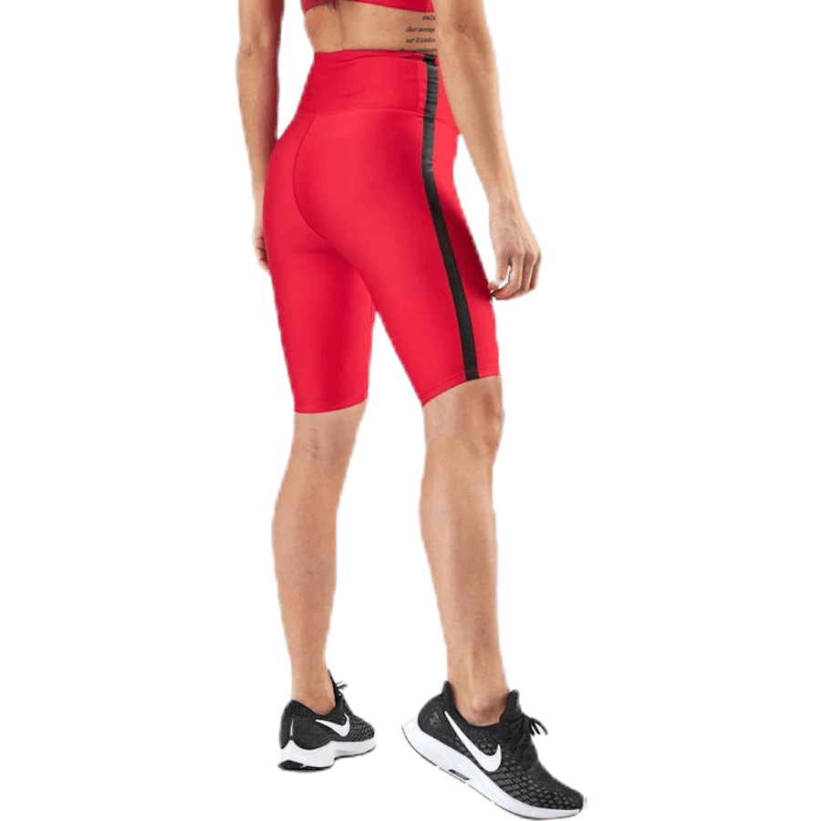 Collants de vélo à rayures rouges