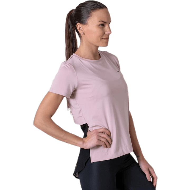 Mesh Back Tee Pink