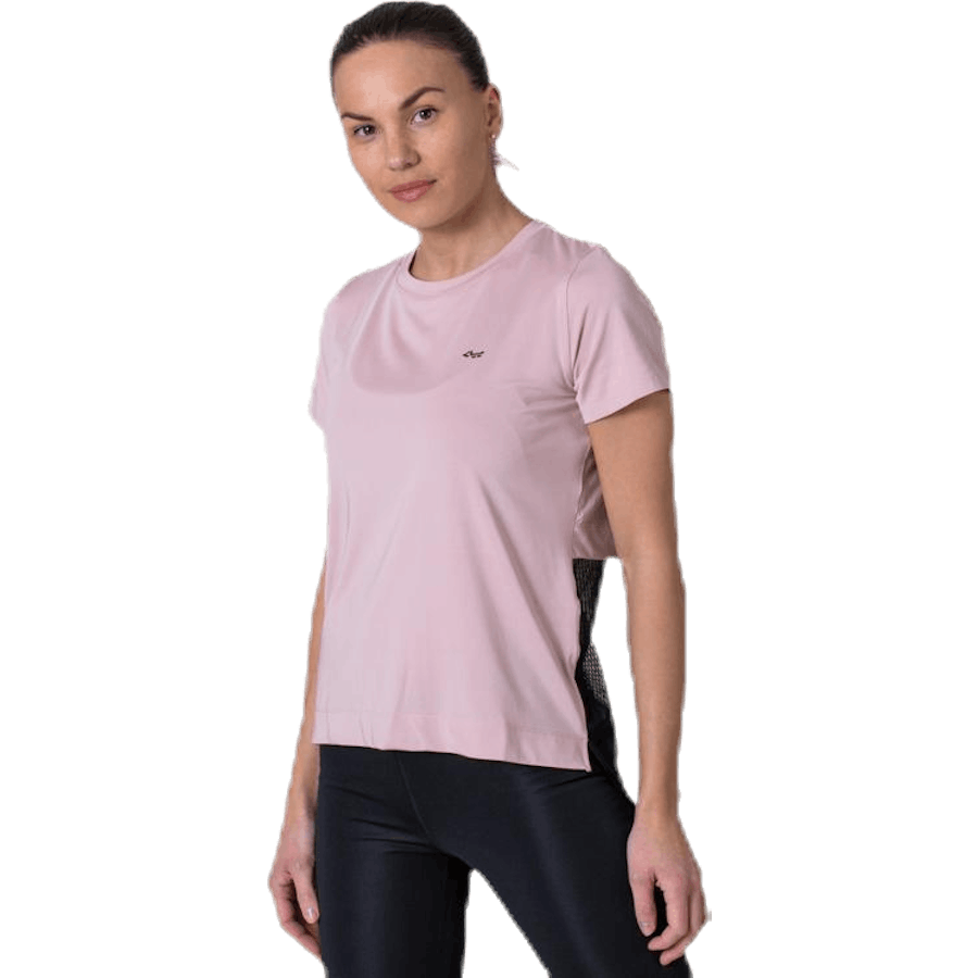 Mesh Back Tee Pink
