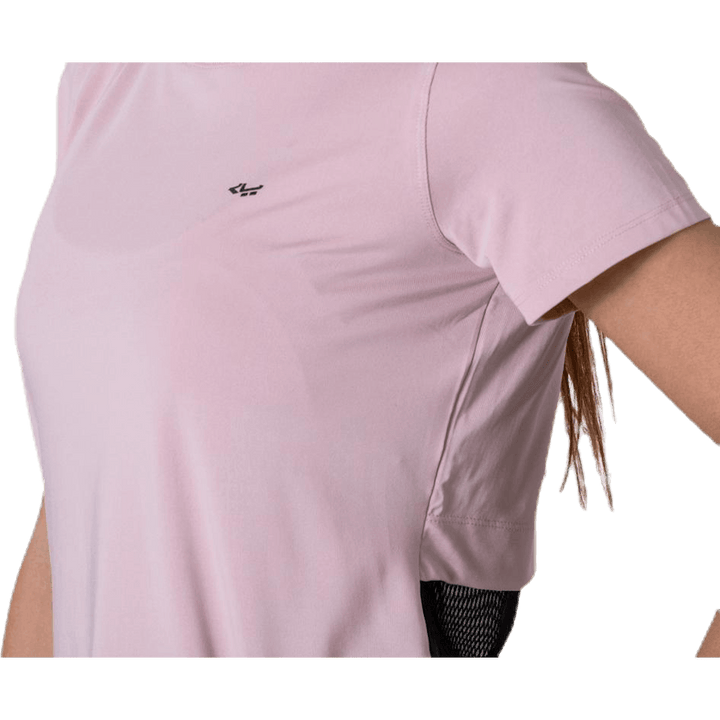 Mesh Back Tee Pink