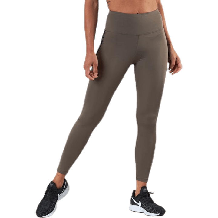 Kay High Waist Tights Brown/Beige