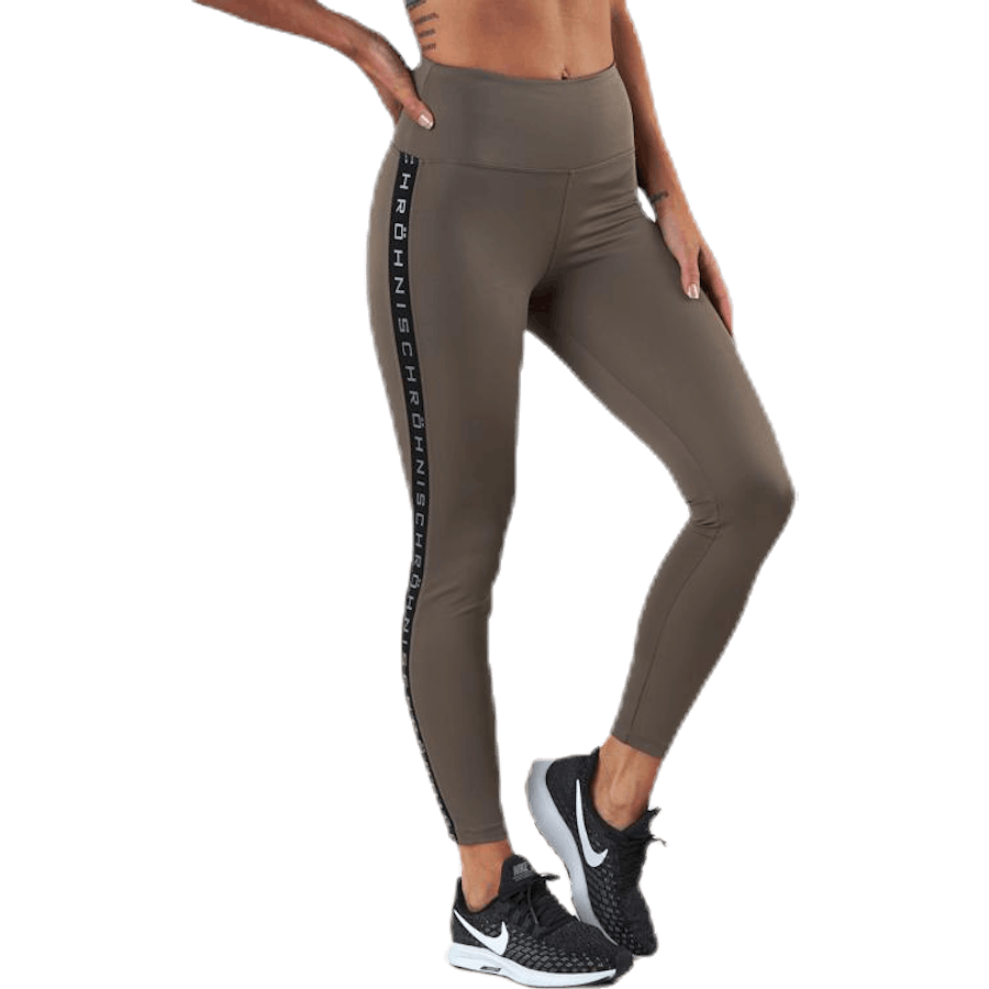 Kay High Waist Tights Brown/Beige