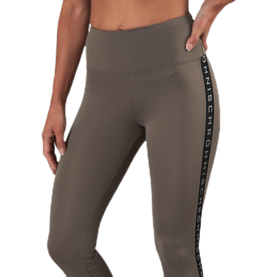 Kay High Waist Tights Brown/Beige