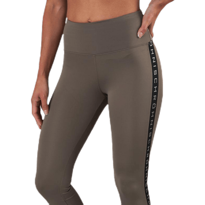 Kay High Waist Tights Brown/Beige