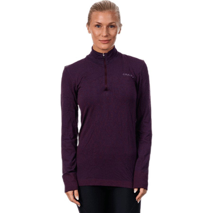 Wool Comfort Zip Purple