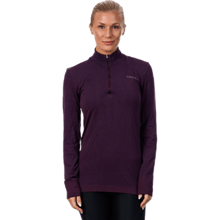 Wool Comfort Zip Purple