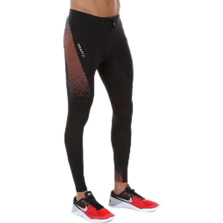 Delta Compression Tight Orange/Black