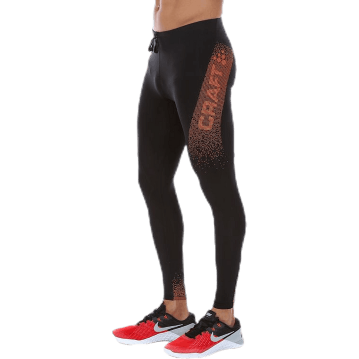 Delta Compression Tight Orange/Black