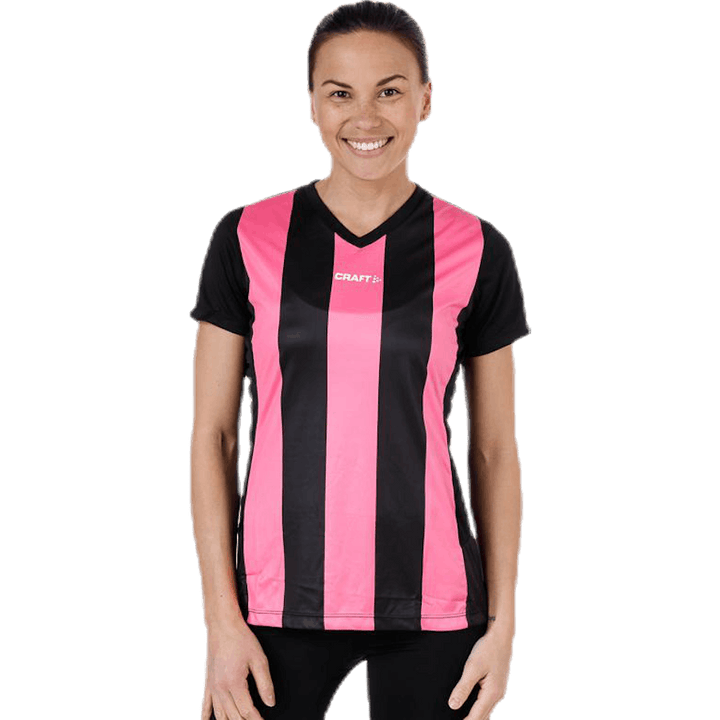 Progress Stripe Jersey W Pink/Black