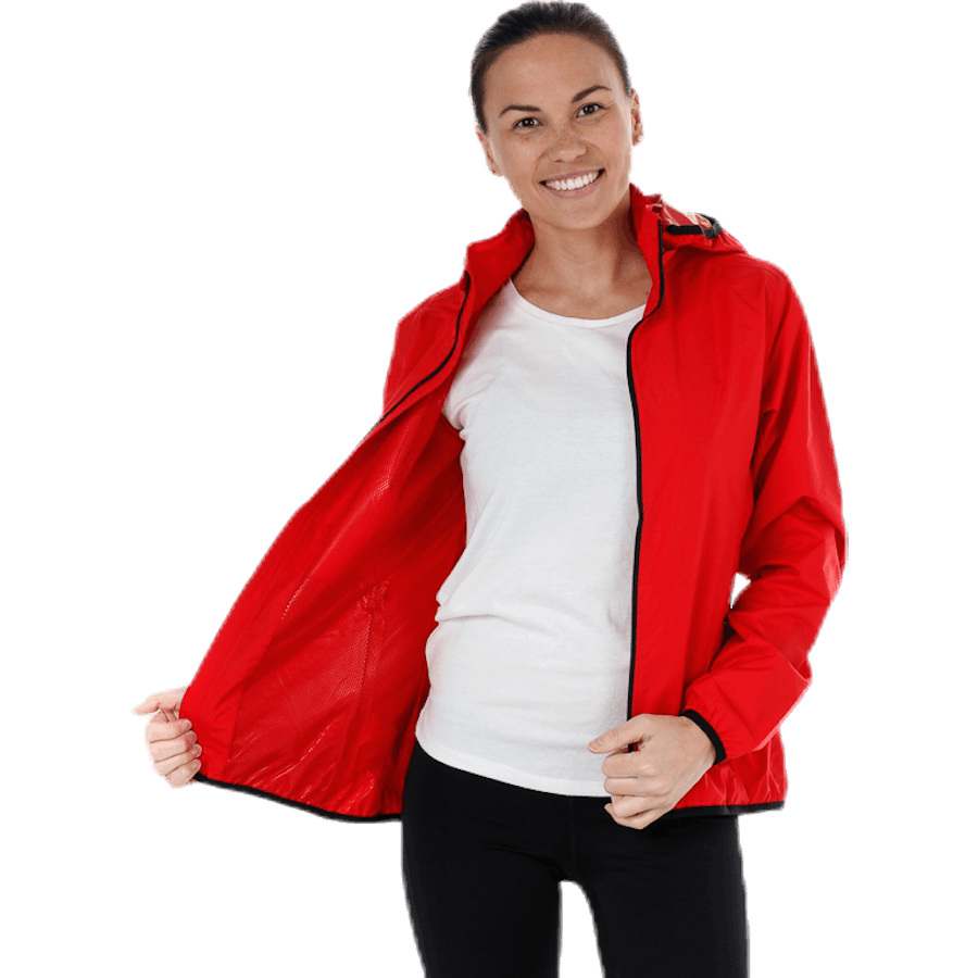 Jacket Rain W Red