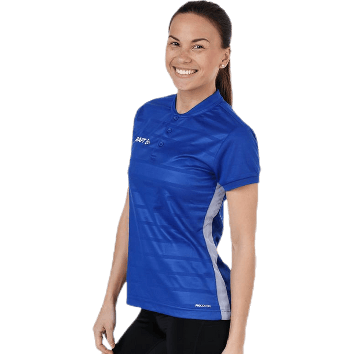 Maillot Pro Control Button W Bleu/Blanc