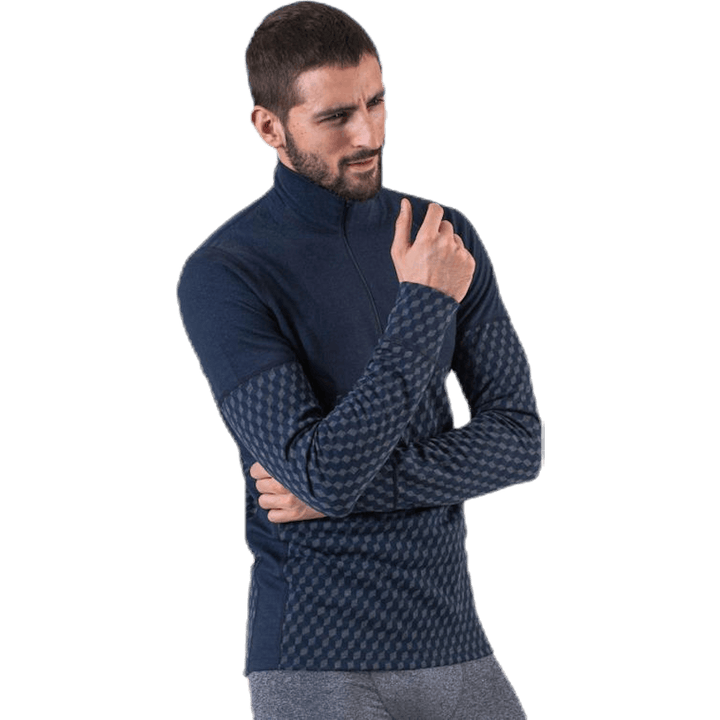 Merino 240 Zip Blau