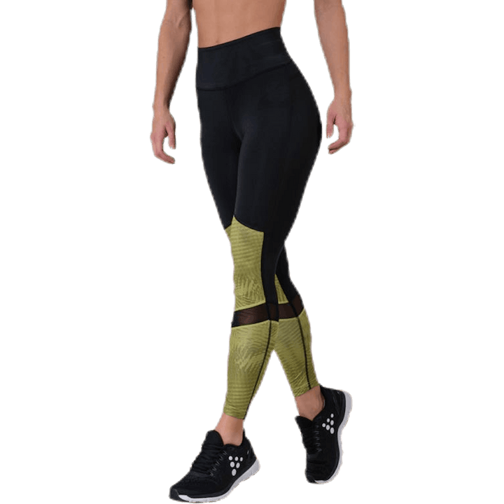 UNMTD High Waist Tights Black/Yellow