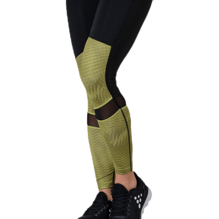 UNMTD High Waist Tights Black/Yellow