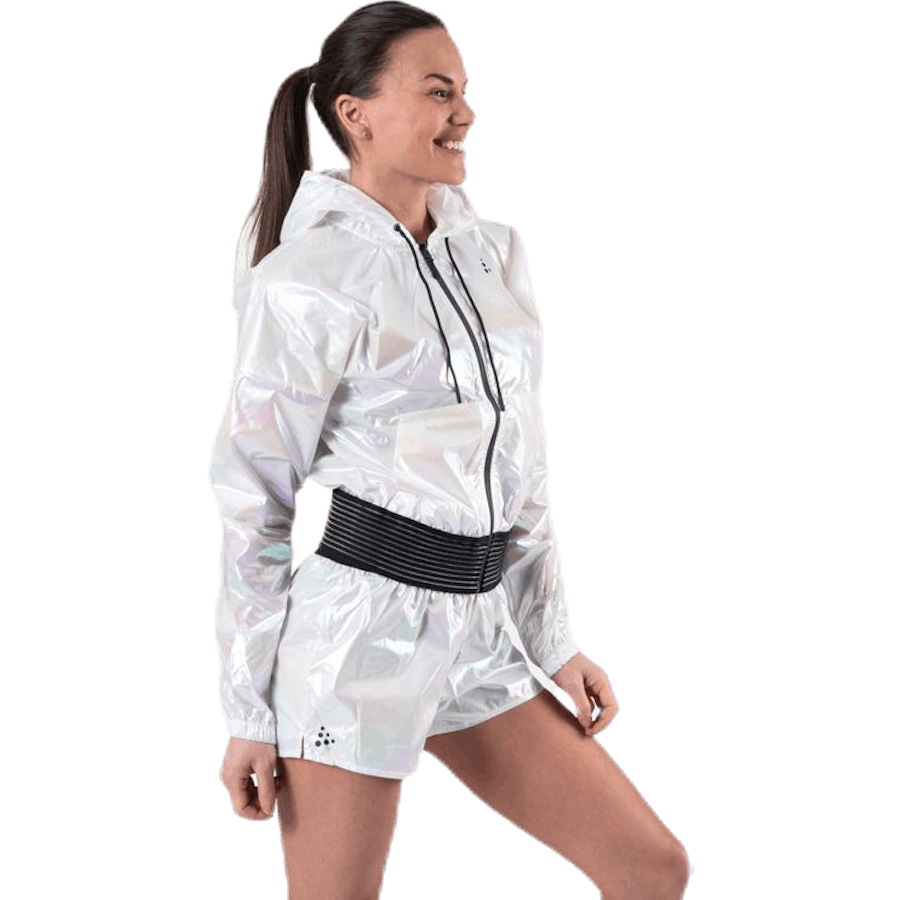 UNMTD Shiny Hood Jacket Patterned/White