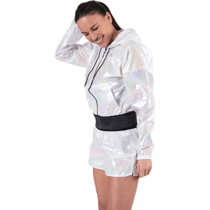 UNMTD Shiny Hood Jacket Patterned/White