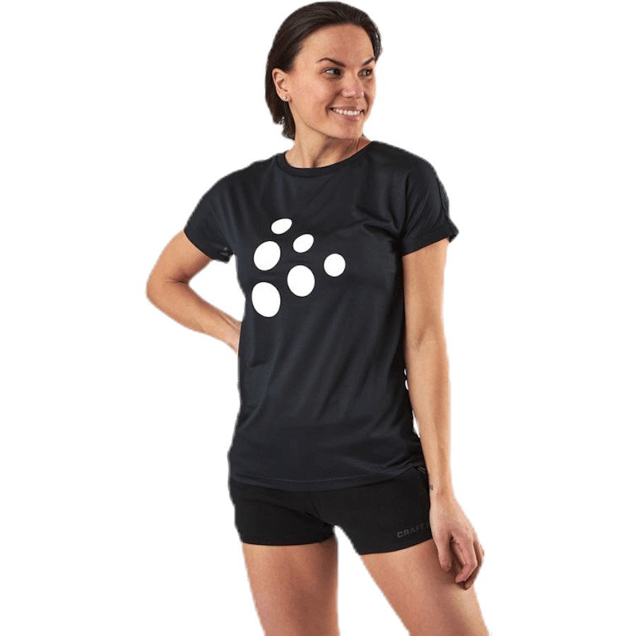 Eaze SS Logo Maglia Bianco/Nero