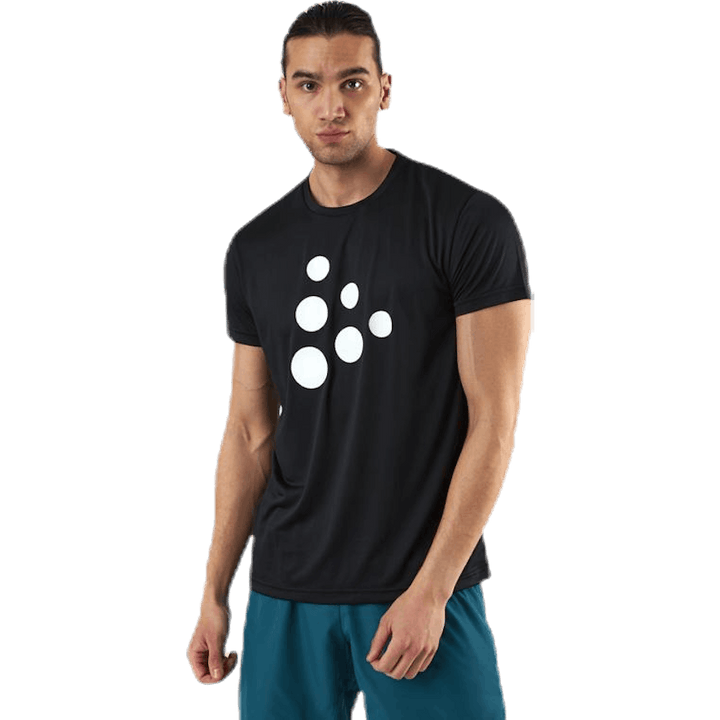 Eaze SS Mesh Tee Schwarz