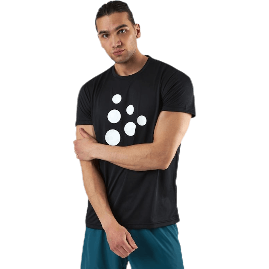 Eaze SS Mesh Tee Schwarz