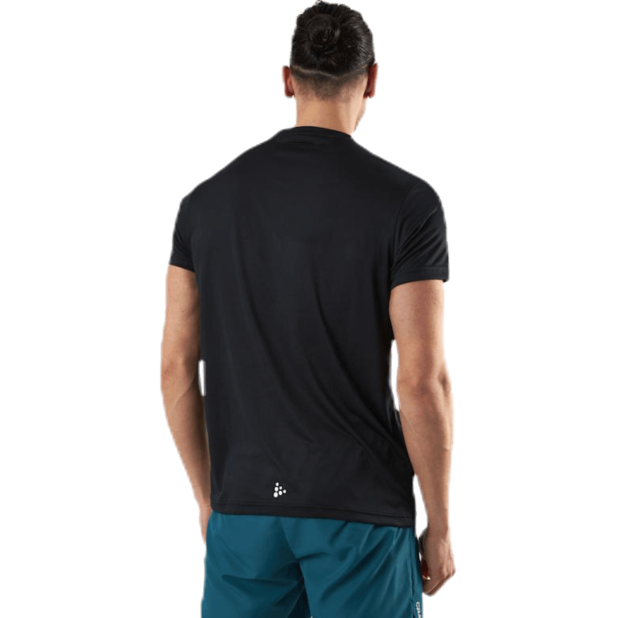 Eaze SS Mesh Tee Schwarz