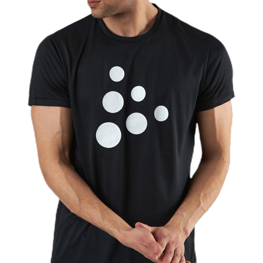 Eaze SS Mesh Tee Schwarz