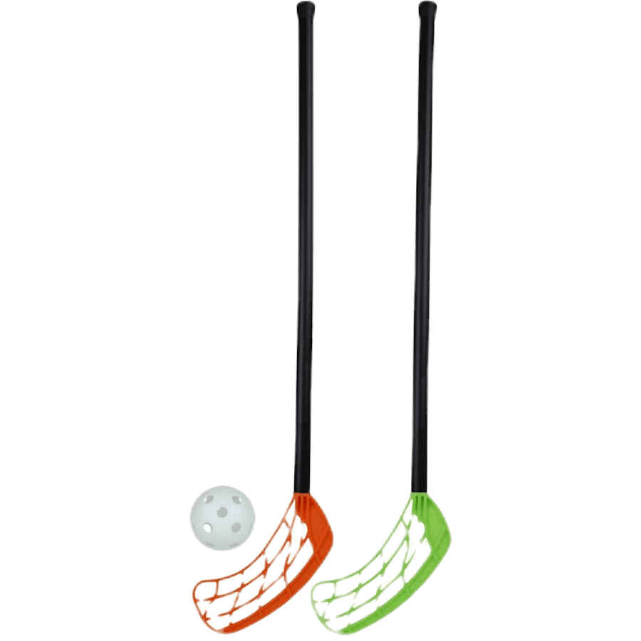Rookie 45 Floorball Set 2 sticks (45 cm shaft) and one ball