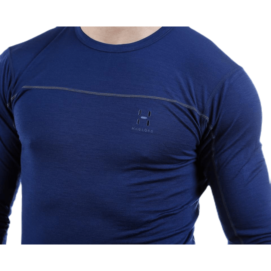 Actives Merino II Roundneck Blue