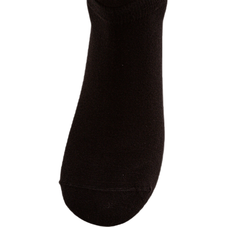 Solid Bamboo Ankle Sock 5-Pack Black