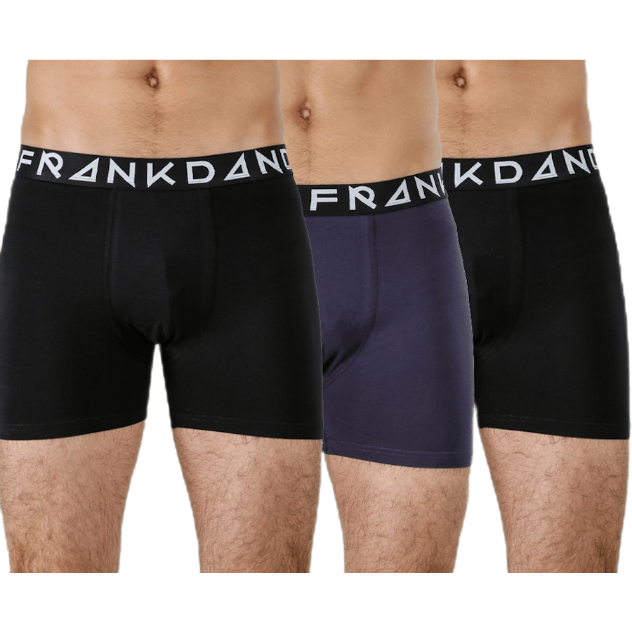 Solid Boxer 3-Pack Patterned/Black