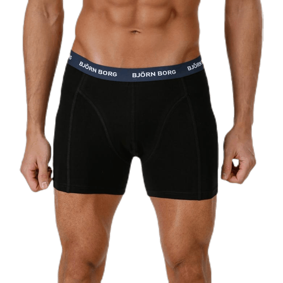 Solid Contrast Shorts 3-pack Black