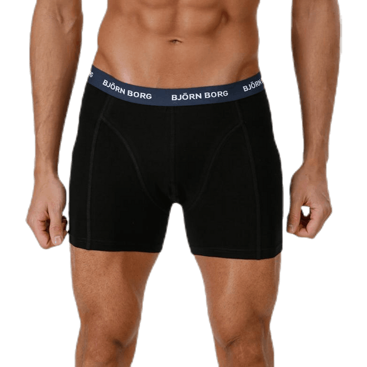 Solid Contrast Shorts 3-pack Black