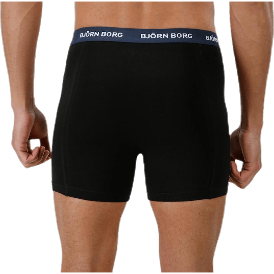 Solid Contrast Shorts 3-pack Black