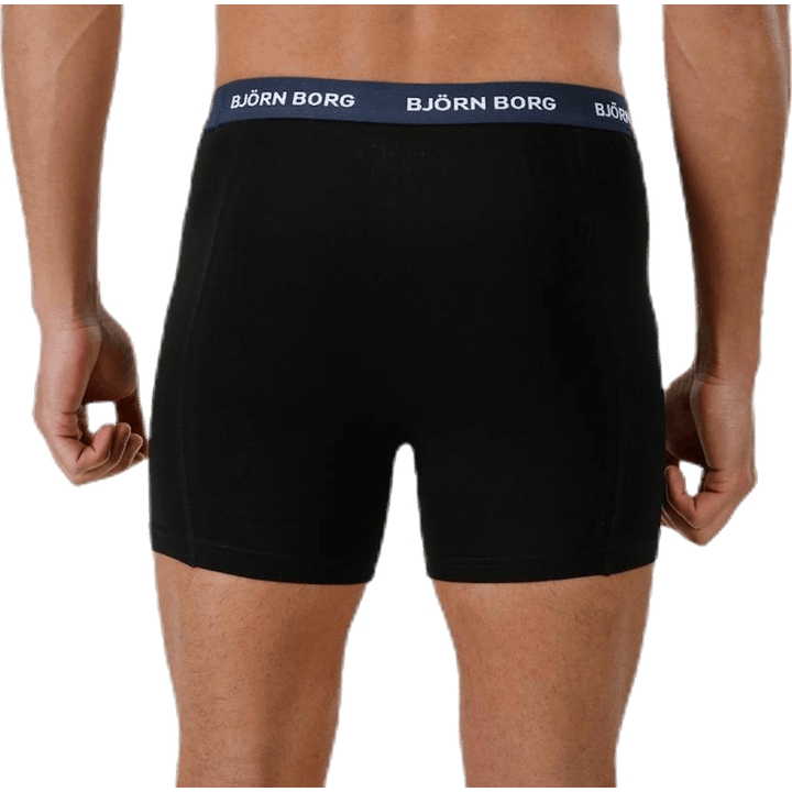 Solid Contrast Shorts 3-pack Black