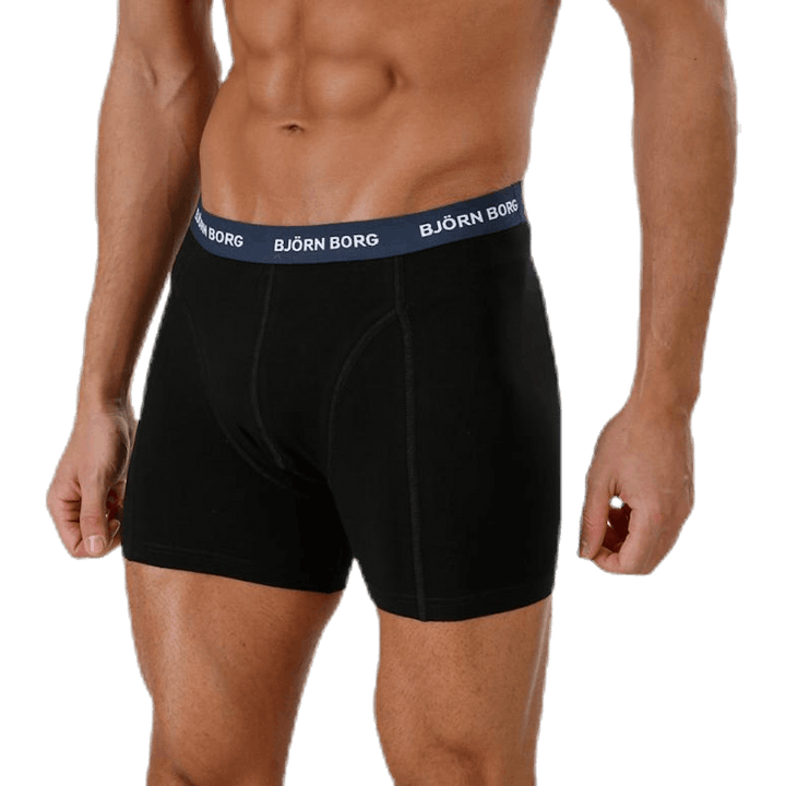 Solid Contrast Shorts 3-pack Black